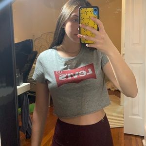 Cropped levis tee